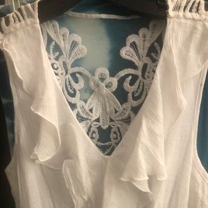 Beautiful gauze lace back dress